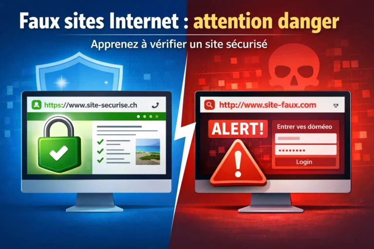 Alerte contre les faux sites Internet