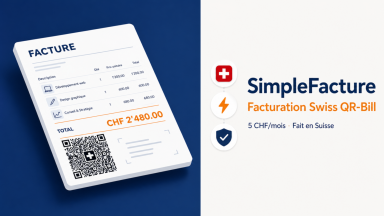 SimpleFacture, facturation suisse avec QR-Bill