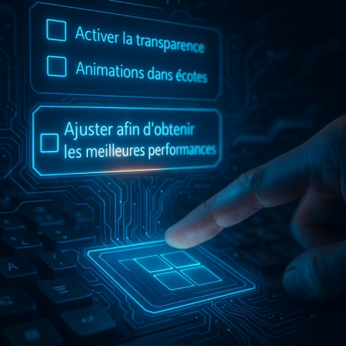 🧠 Astuce du jour : Améliorez les performances de votre PC en désactivant les effets visuels superflus